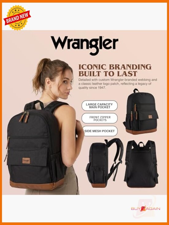 Multi Pocket Backpack for Travel w/Padded Laptop Sleeve main image 4